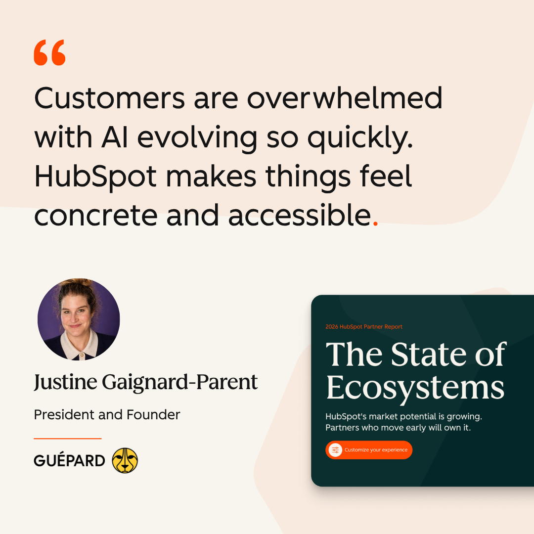 Image blog post HubSpot met Guépard de l’avant dans son premier rapport State of Ecosystems